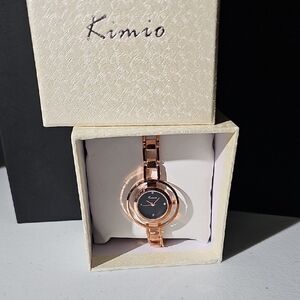 Kimio Rose Gold Watch New With Tags with Modern Aesthetic and Luxurious Finish